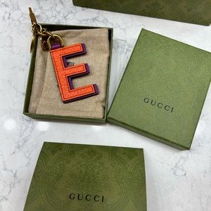 Gucci “E” Keychain NWT